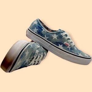 Women’s Vans weather denim print boat shoes
